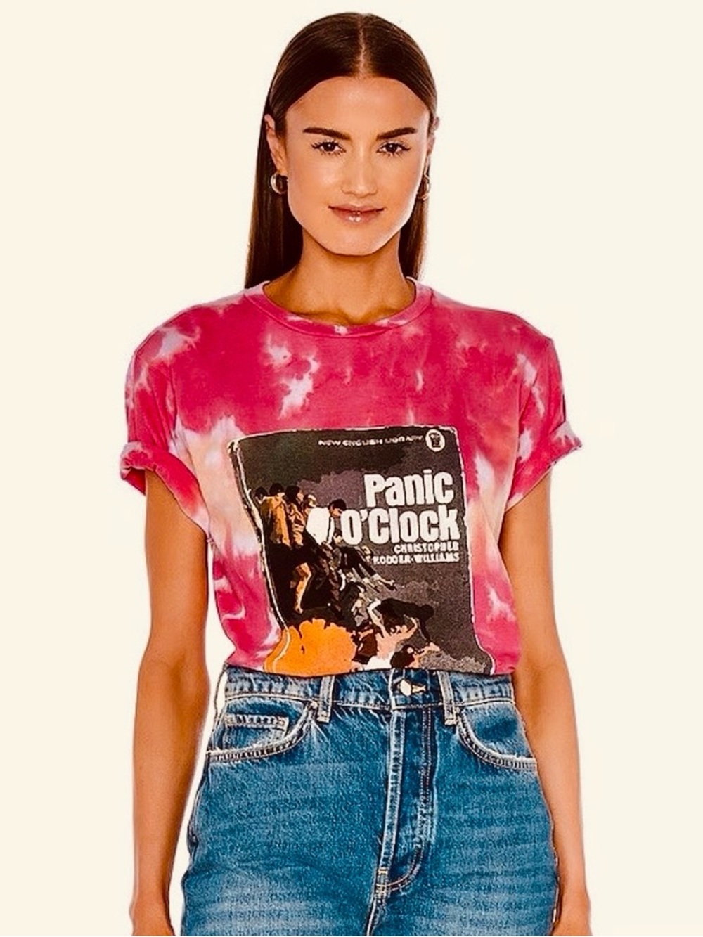 LA DETRESSE Tie-Dye Graphic Tee